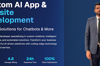 build mobile app ai website chatbot and ai software solution