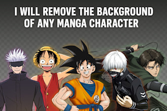 remove the background of any manga character