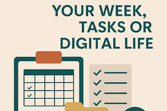 help organize your week, tasks or digital life