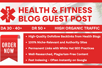 do health guest post with dofollow backlink on high da health and welness blog