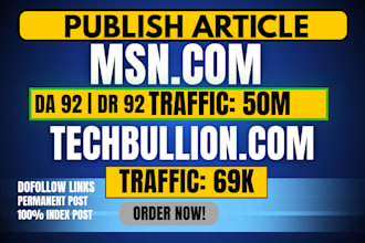 publish guest post on ipsnews,net ,techbullion and msn,com