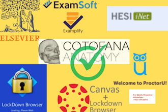 set up exemplify, lsat, hesi, lockdown browser, proctor u, clep, pearson vue