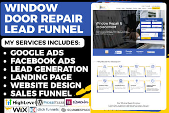 generate window leads door repair window replacement locksmith website