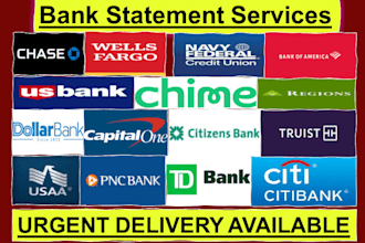 edit and make your individual and business bank statement