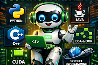 your coding partner python, java, cpp, dsa oop, cuda, socket programming