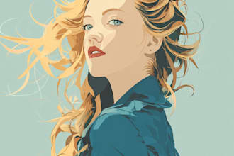 create stunning vector portrait and illustration