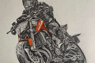 dessiner un croquis réaliste fait main