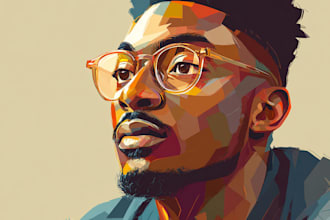 make a vector portrait or illustration