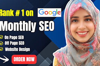 do complete monthly SEO service with onpage and off page for google ranking