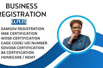 do sam gov registration for homecare, uei cage code, mbe sba, dbe 8a, wosb, nemt