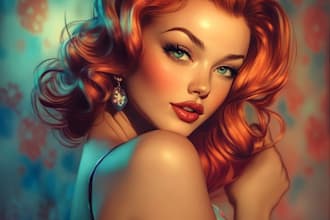 do a pin up girl and pin up girl illustration