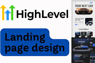 design highly converting landing page beehiiv klaviyo hubspot gohighlevel wix
