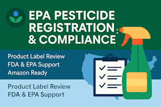 register your pesticide and consult for epa fda compliance and product approval