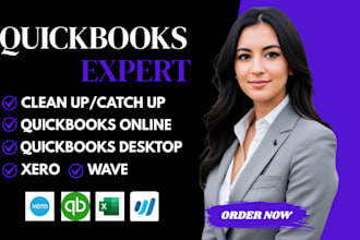 set up quickbooks online or xero for bookkeeping and payroll services