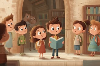 draw african american children book illustration