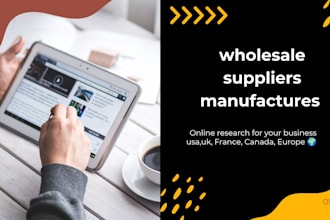 find wholesale suppliers or manufacturers for your business