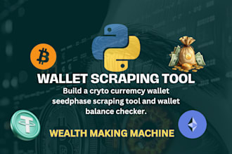 crypto wallet tracker and seed phrase scraper python automation