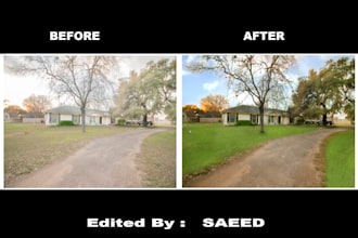 do edit real estate photo, interior or exterior in photoshop