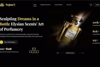 build perfume shopify store perfume website fragrance store cologne store beauty