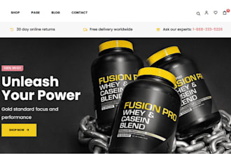 create private label health supplement shopify store