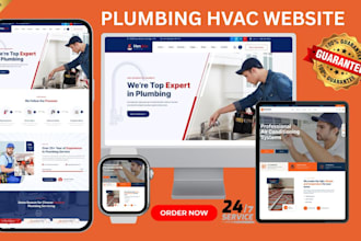 hvac website plumbing website roofing  construction website handyman website