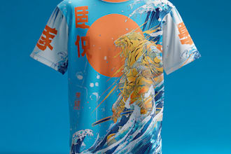 do creative custom anime print t shirt design
