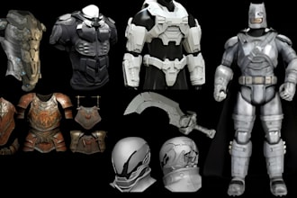 do 3d printable cosplay 3d props 3d weapon helmet armor wearable for 3d printing