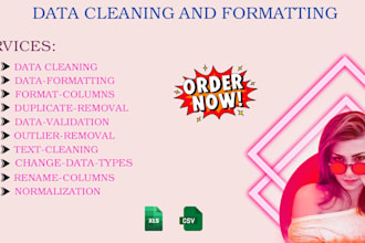 clean and format your data excel or csv