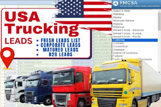 provide a fresh trucking leads list from carrier database