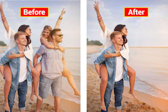 object remove, people remove, unwanted object remove person from photo
