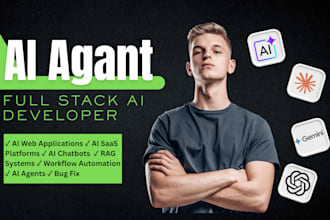 develop ai web application, ai saas, ai chatbot, ai agent and automation