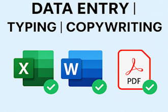 do fast data entry, copy typing