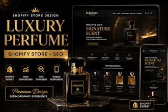 design perfume website seo fragrance store cologne store perfume shopify store