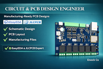 do pcb design in easyeda