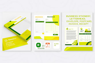 design professional business invoice and quotation