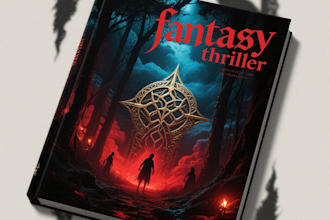 fantasy book cover, thriller book cover design