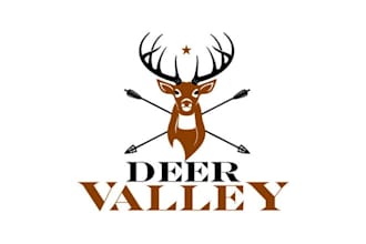 design inspirational deer valley hunting club logo