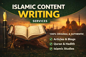 write original islamic content in urdu and english