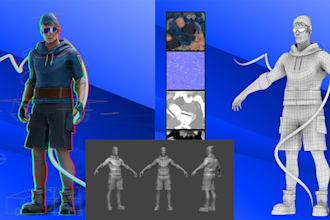 model a game ready character