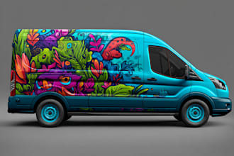 do car wrap design, vehicle wrap design, van wrap design