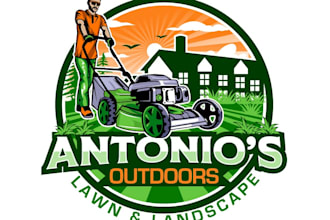 design awesome lawn service logo