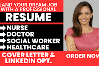 craft ats nurse, doctor, social worker, pharmacist, healthcare, medical resume