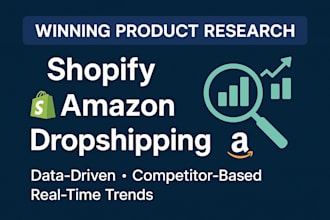 do indepth winning product and niche research for dropshipping store