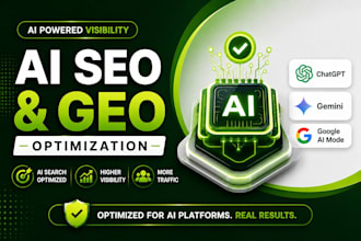 do ai SEO and GEO optimization for chatgpt, gemini, and google