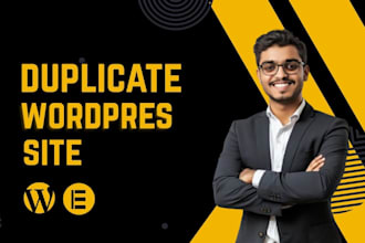 duplicate copy clone wordpress website with elementor design