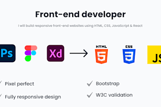 design static website using html, css, bootstrap