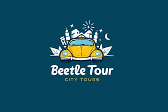 design awesome bettle tour logo