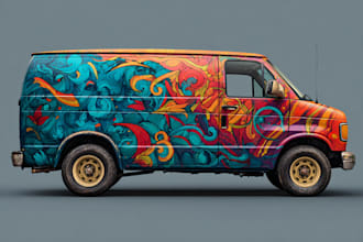do car wrap design, vehicle wrap design, van wrap design