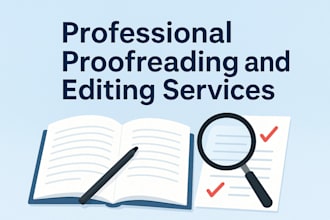 proofread, type and edit in english, zulu, xhosa, or swati