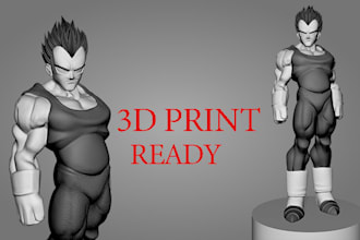 sculpt 3d models and characters toys, action figure for  3d printing